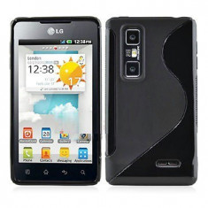 Husa LG P720 Optimus 3D Max Silicon Gel Tpu S-Line Neagra foto