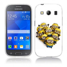 Husa Samsung Galaxy Ace 4 G357 Silicon Gel Tpu Model Minions Heart Shape foto