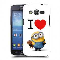 Husa Samsung Galaxy Core 4G LTE G386F Silicon Gel Tpu Model I Love Minions foto