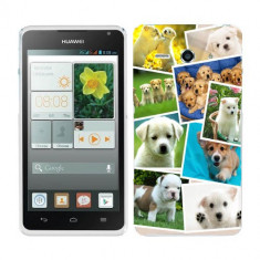 Husa Huawei Ascend Y530 Silicon Gel Tpu Model Puppies Collage foto