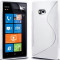 Husa Nokia Lumia 900 Silicon Gel Tpu S-Line Alba
