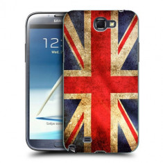 Husa Samsung Galaxy Note 2 N7100 Silicon Gel Tpu Model UK Flag foto