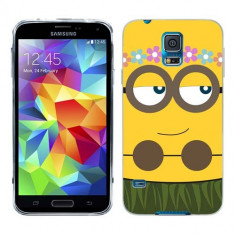 Husa Samsung Galaxy S5 G900 G901 Plus G903 Neo Silicon Gel Tpu Model Minion Girl foto