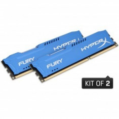 Memorie HyperX Fury Blue 8GB DDR3 1600 MHz CL10 Dual Channel Kit HX316C10FK2/8 foto