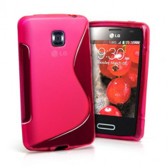 Husa LG E430 Optimus L3 II Silicon Gel Tpu S-Line Roz foto