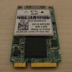 Placa de retea wireless Dell DW 1390, 0PC559, Latitude D420 D430 D530 D630 D830
