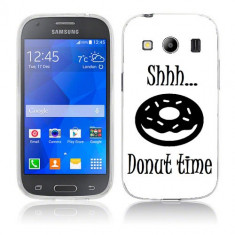 Husa Samsung Galaxy Ace 4 G357 Silicon Gel Tpu Model Donut Time B&amp;amp;W foto