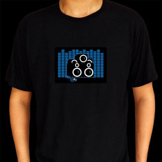 Tricou luminos cu egalizator Audio Beat foto