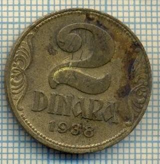 10682 MONEDA- YUGOSLAVIA - 2 DINARA -anul 1938 -STAREA CARE SE VEDE foto