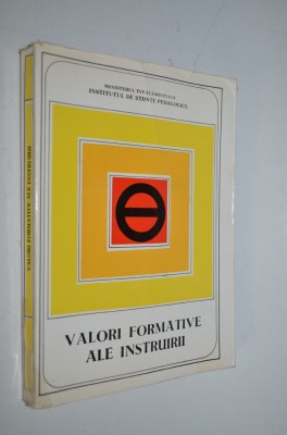 Valori formative ale instruirii -1971 foto