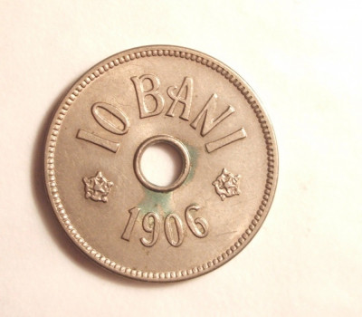 10 BANI 1906 J / -UNC foto