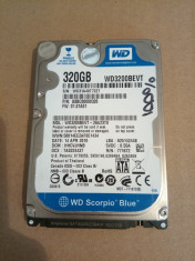 Hard Disk / HDD SATA WESTERN DIGITAL SCORPIO BLUE 320GB 100% HEALTH Laptop foto