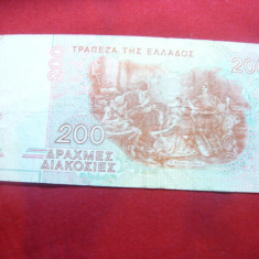 Bancnota 200 drahme Grecia 1996 ,cal.Buna-F.Buna