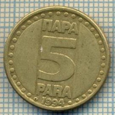 10708 MONEDA- YUGOSLAVIA - 5 PARA -anul 1994 -STAREA CARE SE VEDE