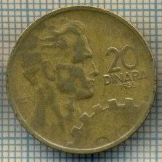 10700 MONEDA- YUGOSLAVIA - 20 DINARA -anul 1955 -STAREA CARE SE VEDE