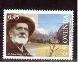 SLOVENIA 2008, Aniversari - Personalitati - Julius Kugy, serie neuzata, MNH, Nestampilat