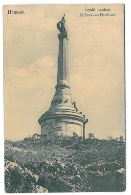 3792 - BRASOV, Arpad Monument, Romania - old postcard - unused foto