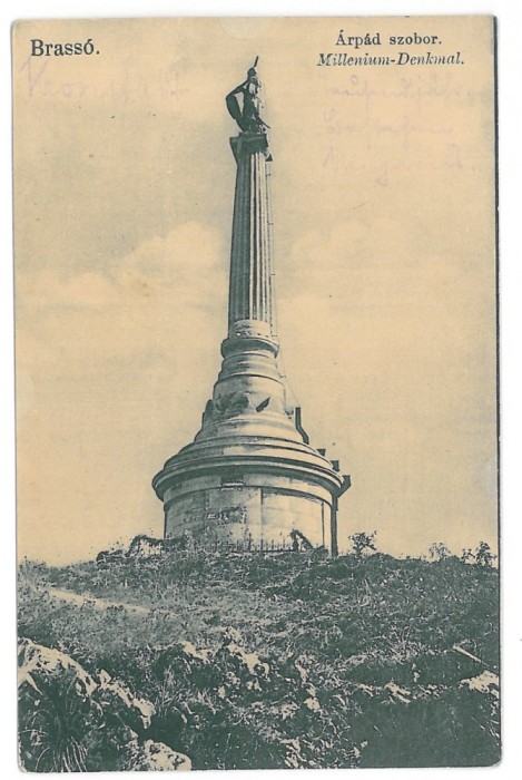 3792 - BRASOV, Arpad Monument, Romania - old postcard - unused