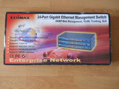 Switch Edimax ES-5224RM, 24 porturi, Management. foto