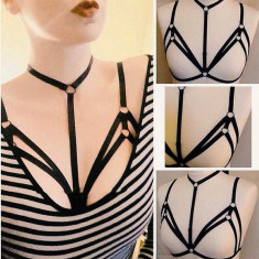 Sutien Choker ham Straps Cage foto