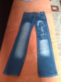 Cumpara ieftin Blugi D&amp;G marime 29, Bootcut, Albastru