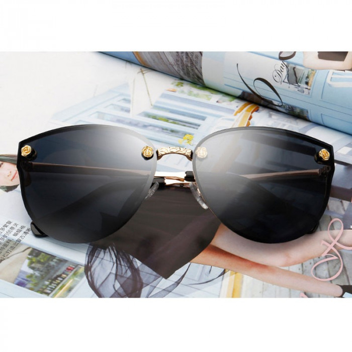 Ochelari Soare Dama Fashion UV400 - MODEL OCHI DE PISICA / Cat Eye - Black