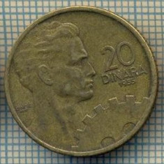 10699 MONEDA- YUGOSLAVIA - 20 DINARA -anul 1955 -STAREA CARE SE VEDE