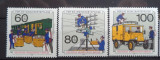 GERMANIA 1990 &ndash; ACTIVITATI POSTALE, serie MNH, B32, Stampilat