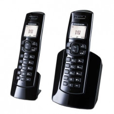 Telefon digital fara fir Dect Sagemcom D150Duo Black foto