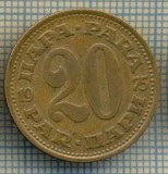 10703 MONEDA- YUGOSLAVIA - 20 PARA -anul 1975 -STAREA CARE SE VEDE