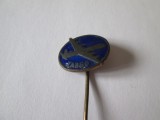 RARA! INSIGNA TABSO-LINILE AERIENE BULGARE-ANII 50