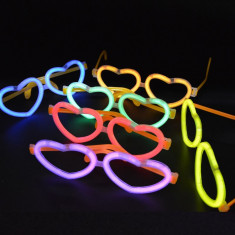 Ochelari luminescenti forma inimioara foto