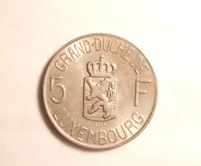 LUXEMBURG 5 FRANCI 1962