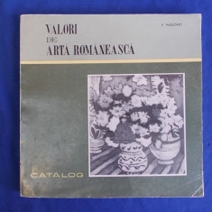 V. VASILOVICI - VALORI DE ARTA ROMANEASCA * CATALOG , IASI , 1971 **