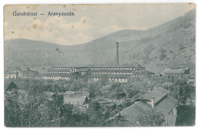 3786 - GURA BARZA, Hunedoara, factory - old postcard - used - 1909 foto