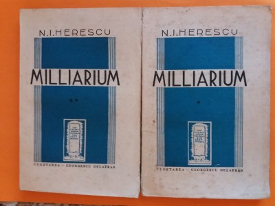Milliarium - N. I. Herescu (autograf) / R7P4S foto