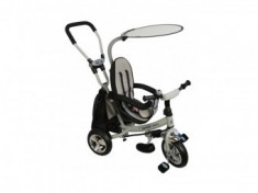 Tricicleta cu Scaun Reversibil Baby Mix Safari Gri foto