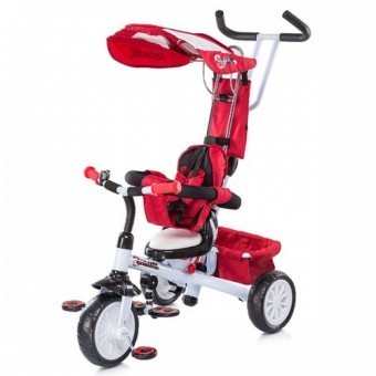 Tricicleta 1,5-5ani Chipolino Cross Fit red & white foto mare Tricicleta 1,5-5ani Chipolino Cross Fit red & white foto mare