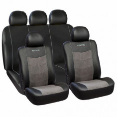 Huse Scaune Auto Vw Golf 4 Premium Momo Piele Ecologica+Suede 11 Bucati foto