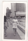 Bnk foto - Bucuresti 1976 - Spre Bd Magheru la Intercontinental, Alb-Negru, Romania de la 1950, Cladiri