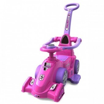 Masinuta de impins Chipolino Formula cu maner pink foto mare Masinuta de impins Chipolino Formula cu maner pink foto mare
