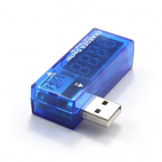 Tester USB (Charger Doctor) incarcare Voltmetru si Ampermetru albastru foto