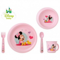 Set 5 Accesorii hrana copii Minnie Roz Kiokids foto