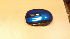 Mouse Optical Wireless 6 Butoane Nou albastru (11165) foto