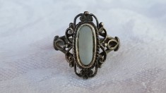 Inel argint cu SIDEF art deco FRANTA 1920 superb VECHI finut vintage SPLENDID