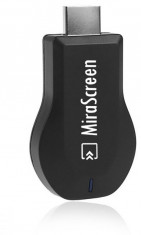 MiraScreen 2.4 GHz Dongle, WiFi, Full HD, HDMI, Miracast, AirPlay si DLNA foto