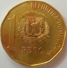 Moneda 1 Peso - republica DOMINICANA, anul 1991 *cod 4671 foto