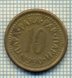 10741 MONEDA- YUGOSLAVIA - 10 PARA -anul 1990 -STAREA CARE SE VEDE, Europa