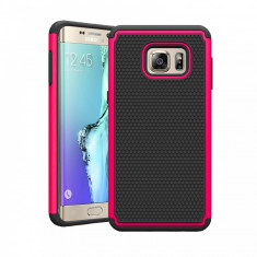 Husa ARMOR Samsung Galaxy S6 Edge Plus roz + folie protectie display foto