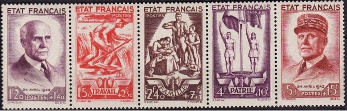 B1596 - Franta 1943 - cat.nr.580A neuzat,perfecta stare